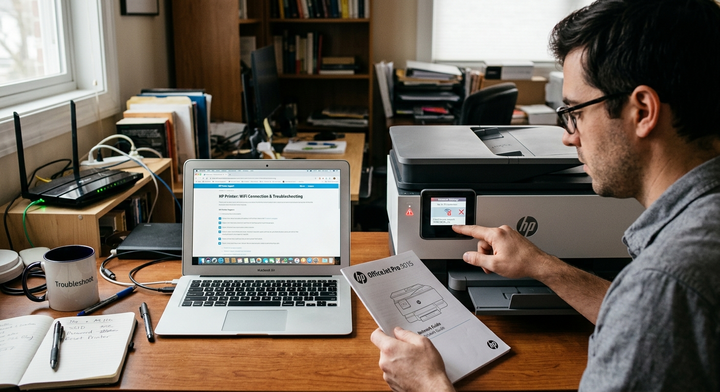 troubleshooting HP printer Wi-Fi connection