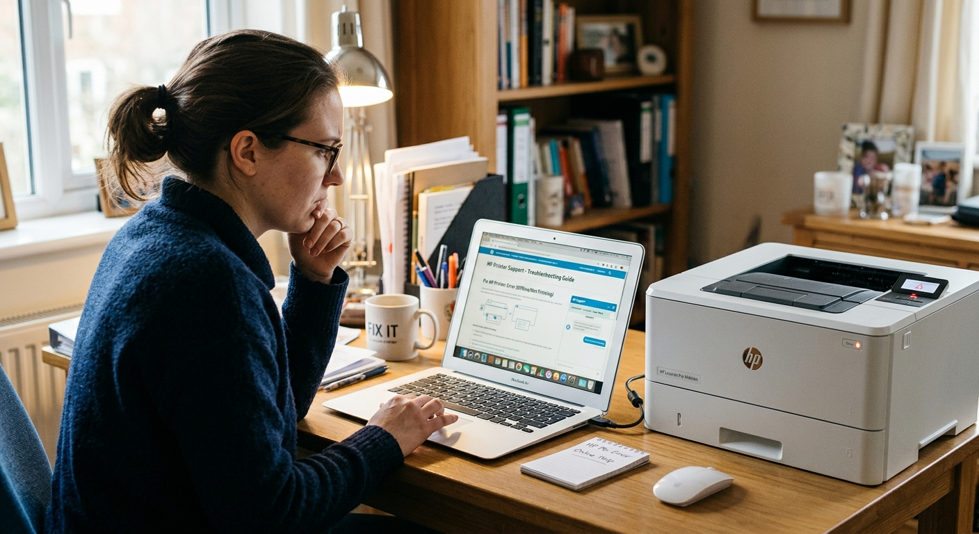 troubleshooting HP printer online